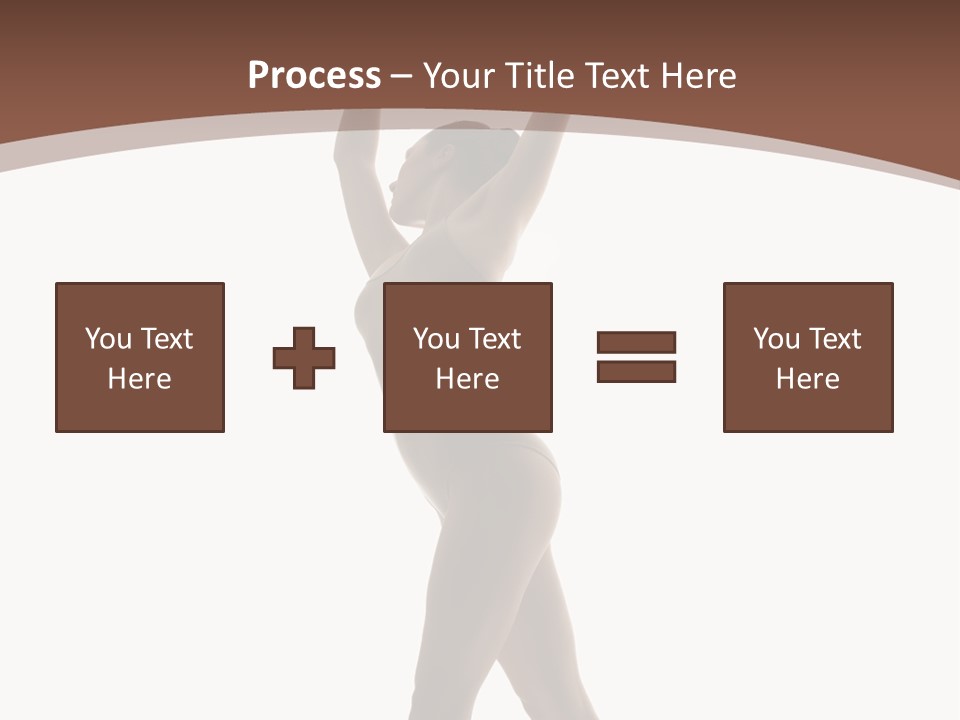 Woman Exercising Pose PowerPoint Template