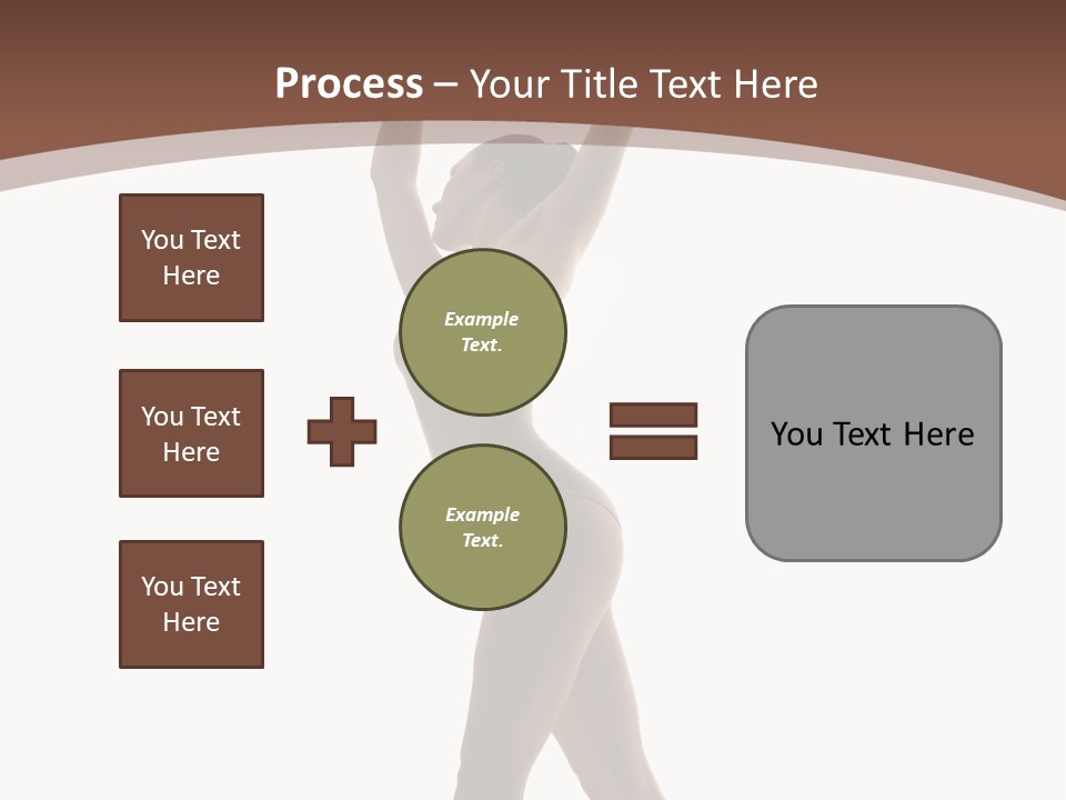 Woman Exercising Pose PowerPoint Template
