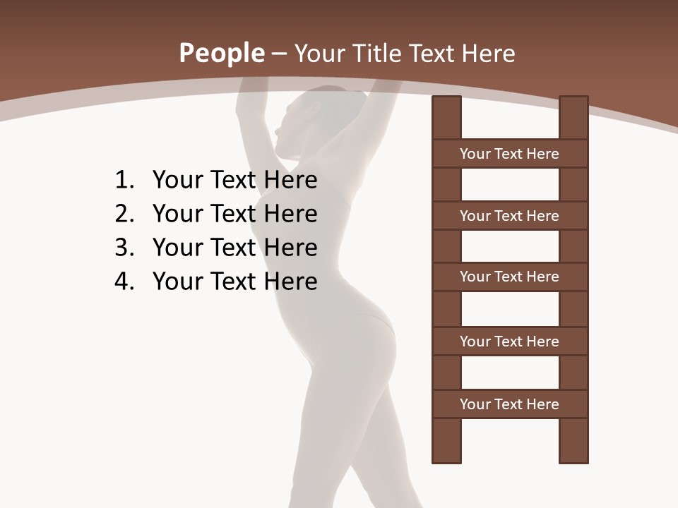 Woman Exercising Pose PowerPoint Template