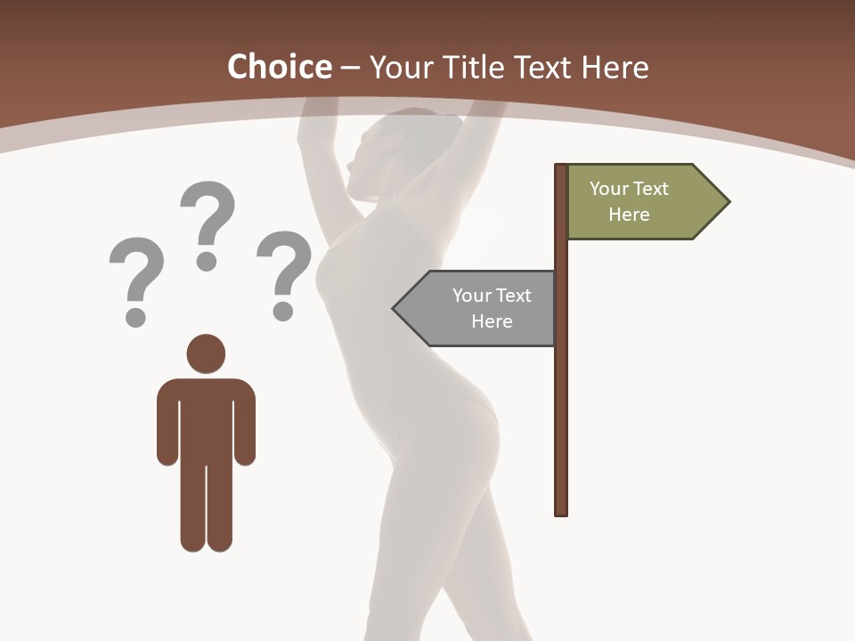 Woman Exercising Pose PowerPoint Template