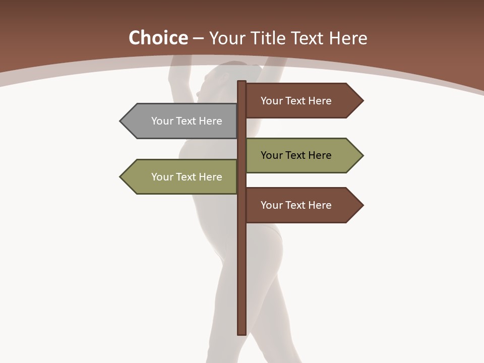 Woman Exercising Pose PowerPoint Template
