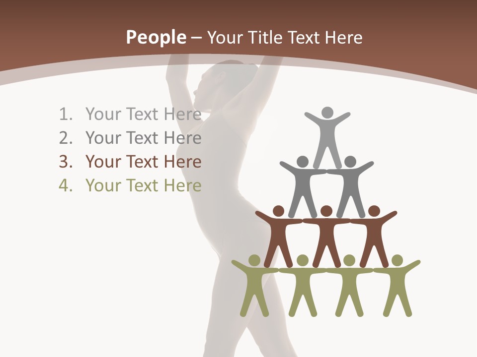 Woman Exercising Pose PowerPoint Template