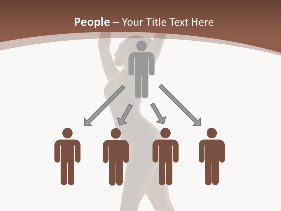 Woman Exercising Pose PowerPoint Template