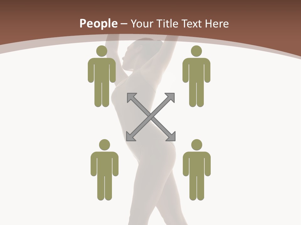 Woman Exercising Pose PowerPoint Template