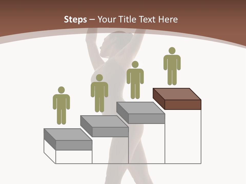 Woman Exercising Pose PowerPoint Template