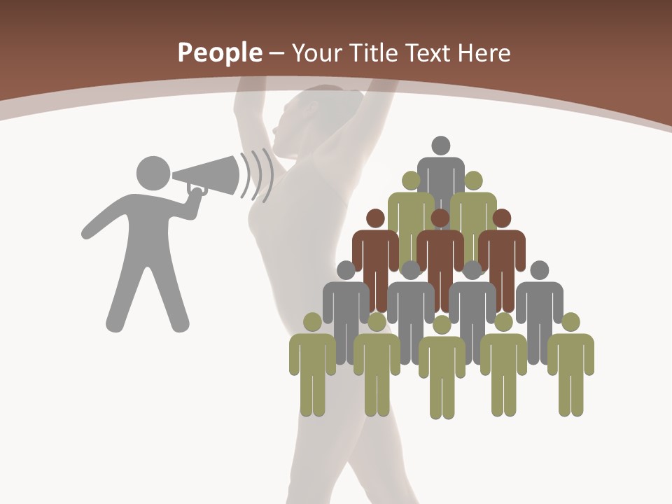 Woman Exercising Pose PowerPoint Template