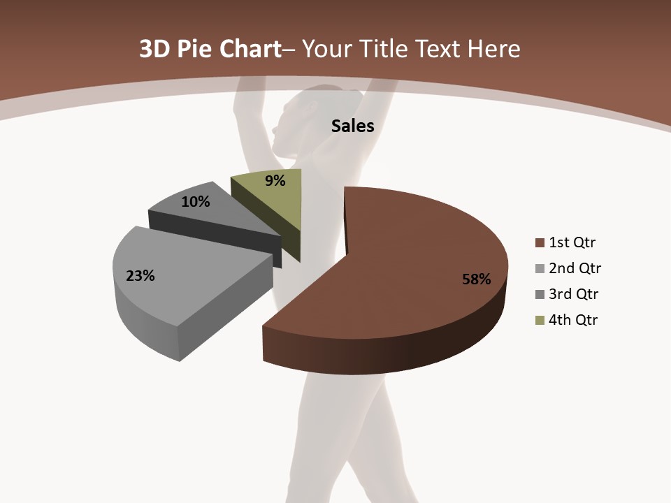 Woman Exercising Pose PowerPoint Template