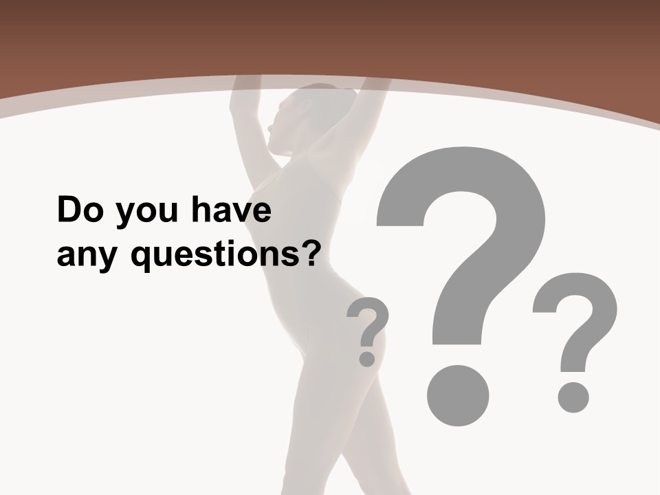 Woman Exercising Pose PowerPoint Template