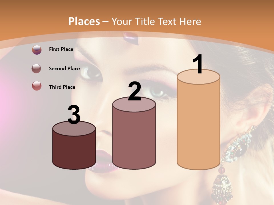 Violet Close Up Purple PowerPoint Template