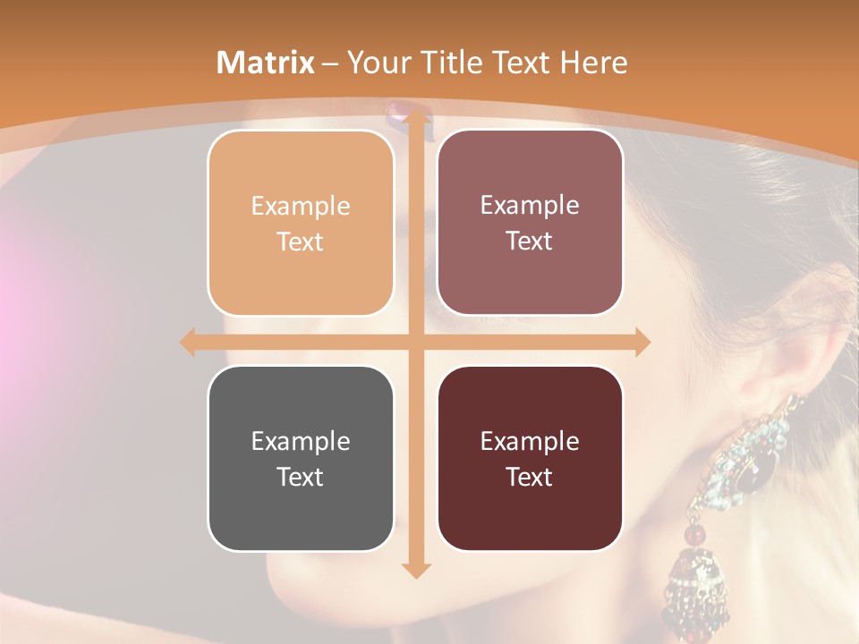 Violet Close Up Purple PowerPoint Template