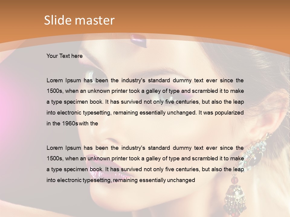 Violet Close Up Purple PowerPoint Template