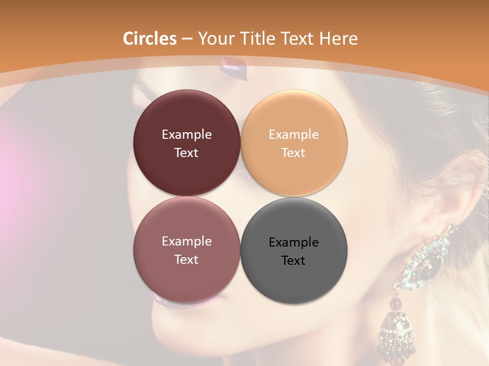 Violet Close Up Purple PowerPoint Template