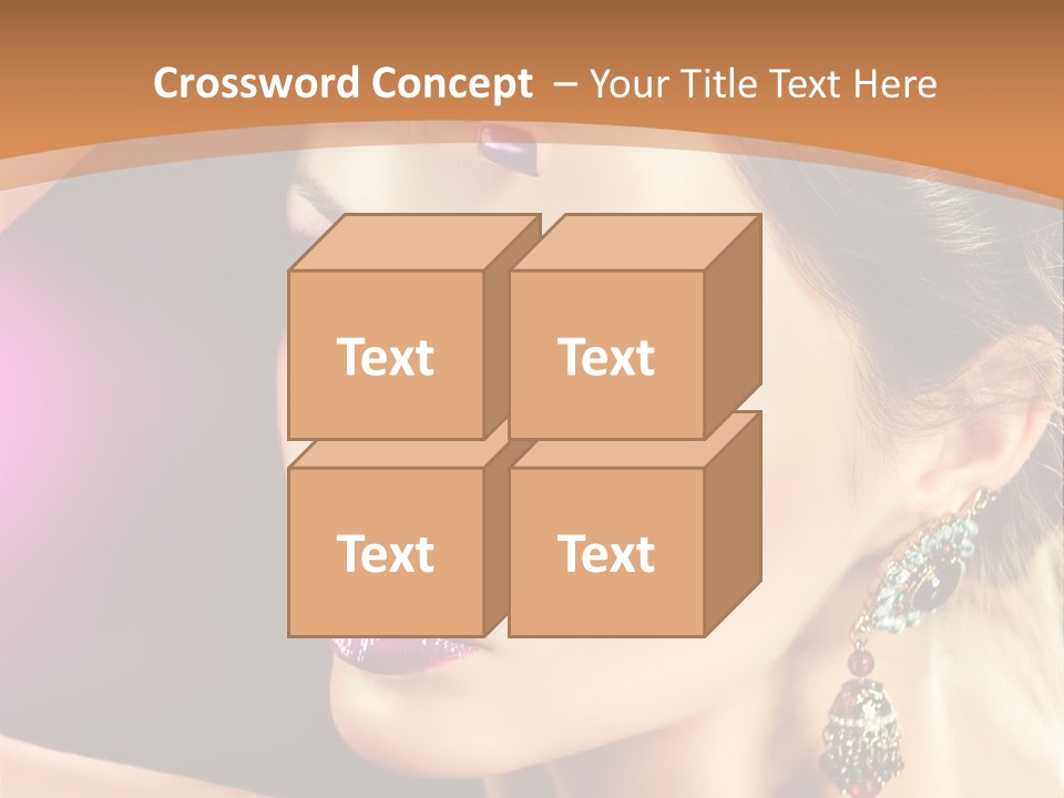 Violet Close Up Purple PowerPoint Template