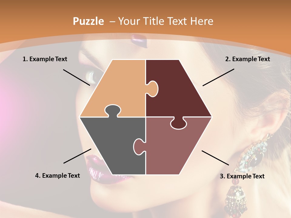 Violet Close Up Purple PowerPoint Template