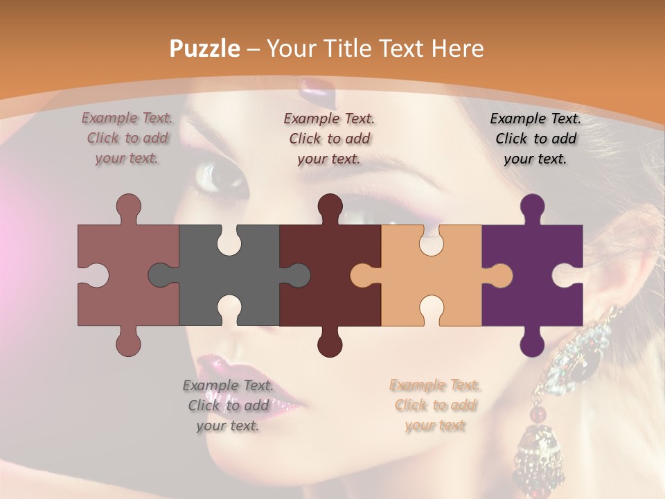 Violet Close Up Purple PowerPoint Template