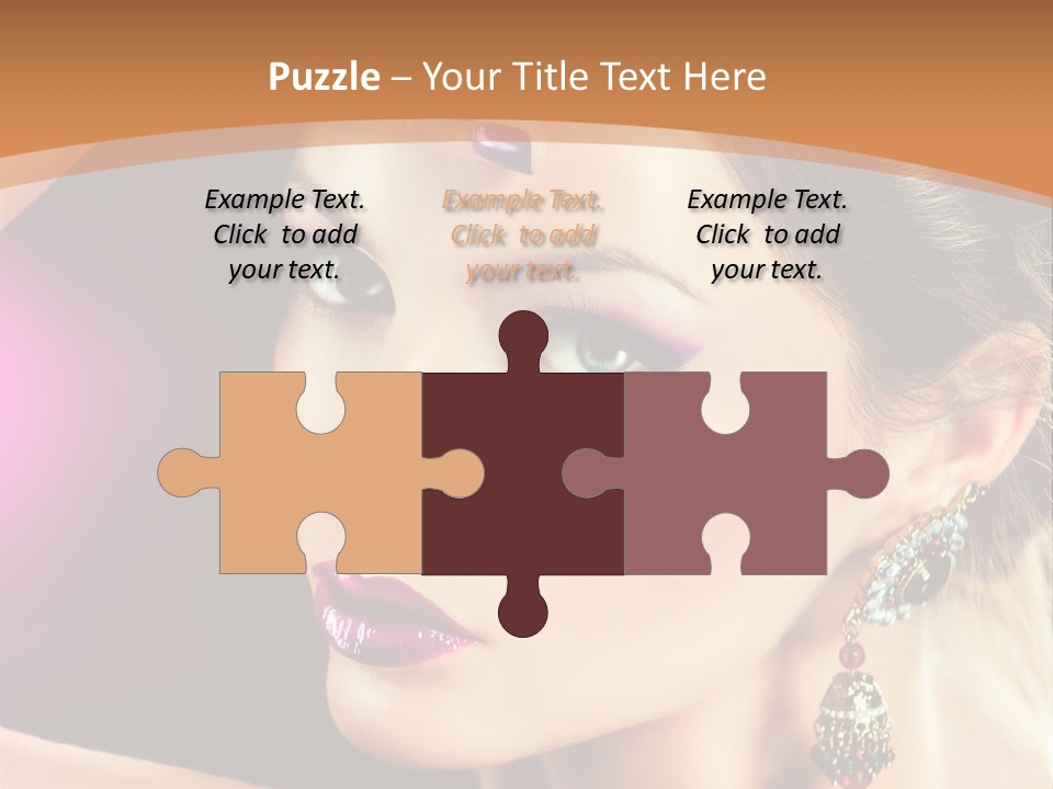 Violet Close Up Purple PowerPoint Template