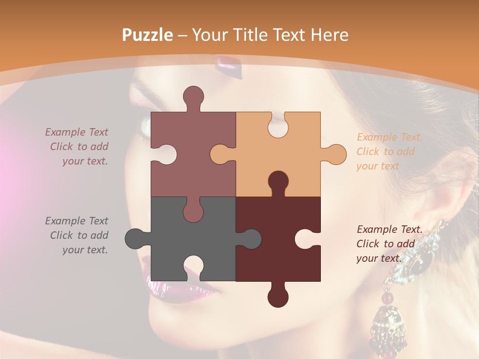 Violet Close Up Purple PowerPoint Template