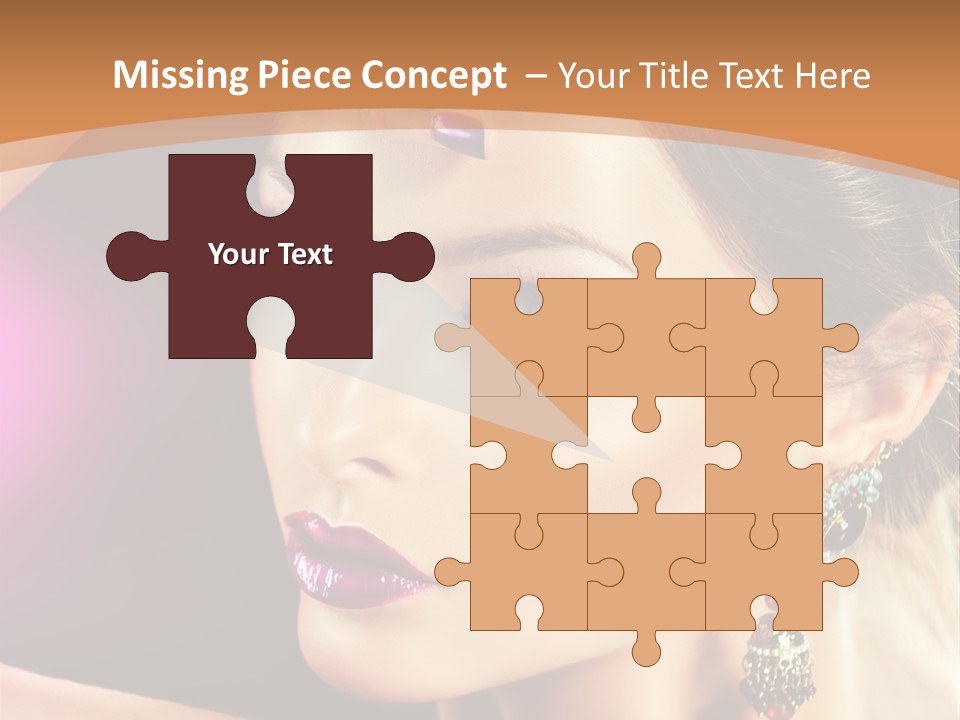 Violet Close Up Purple PowerPoint Template