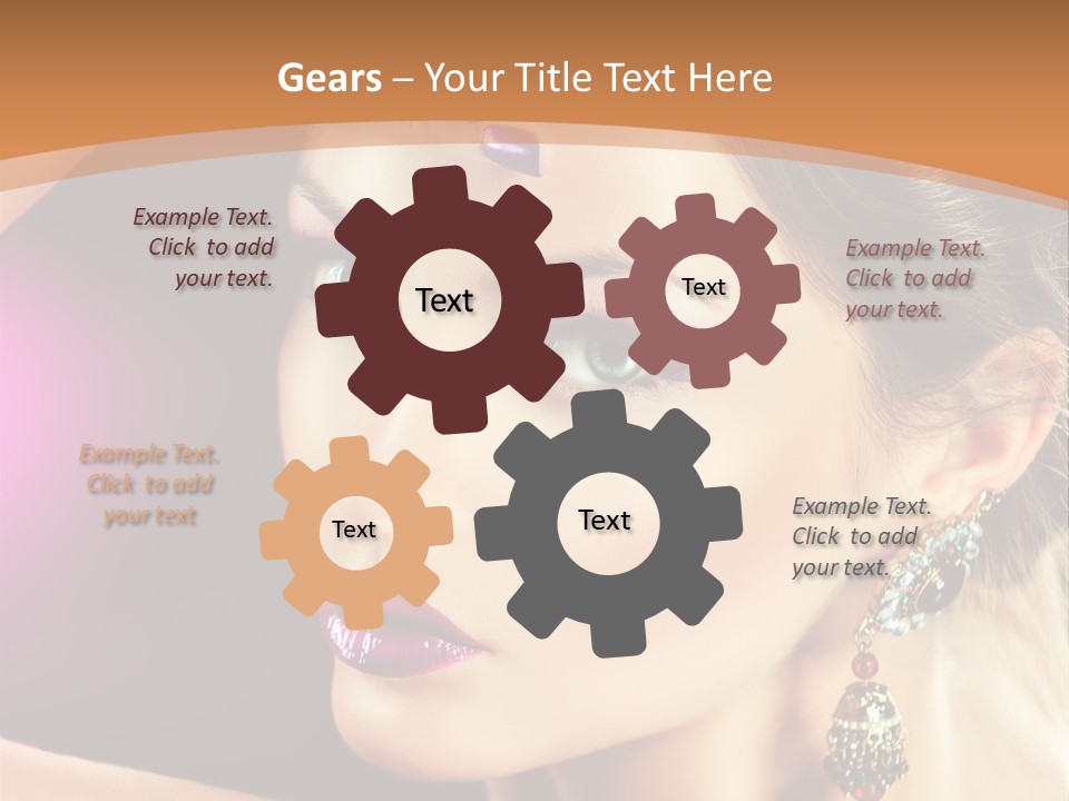 Violet Close Up Purple PowerPoint Template