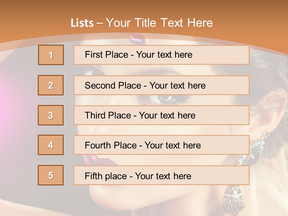 Violet Close Up Purple PowerPoint Template