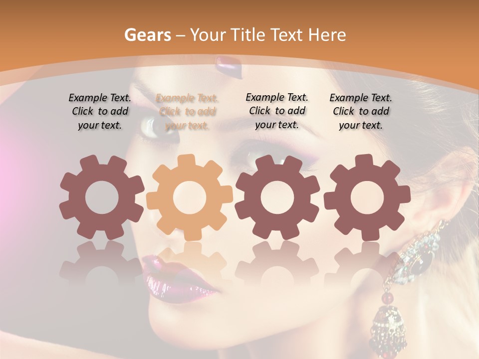 Violet Close Up Purple PowerPoint Template