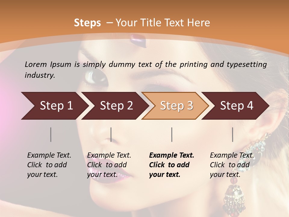 Violet Close Up Purple PowerPoint Template