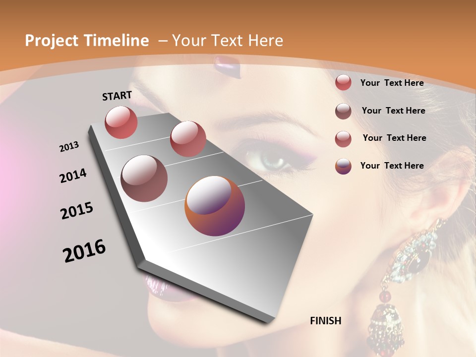 Violet Close Up Purple PowerPoint Template