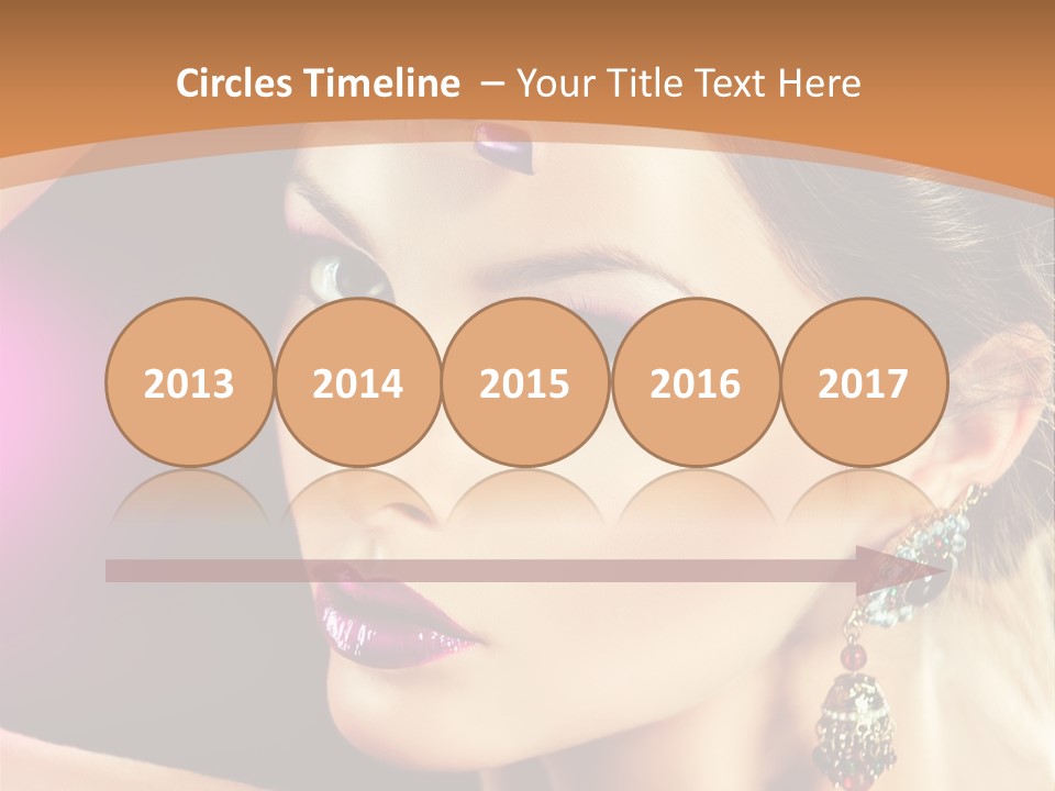 Violet Close Up Purple PowerPoint Template