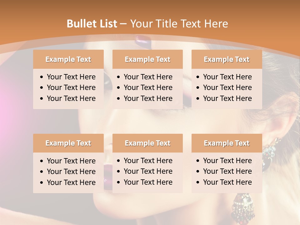 Violet Close Up Purple PowerPoint Template