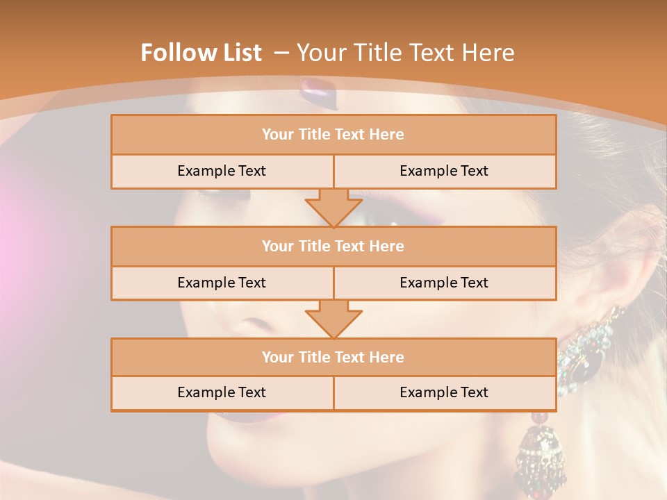 Violet Close Up Purple PowerPoint Template