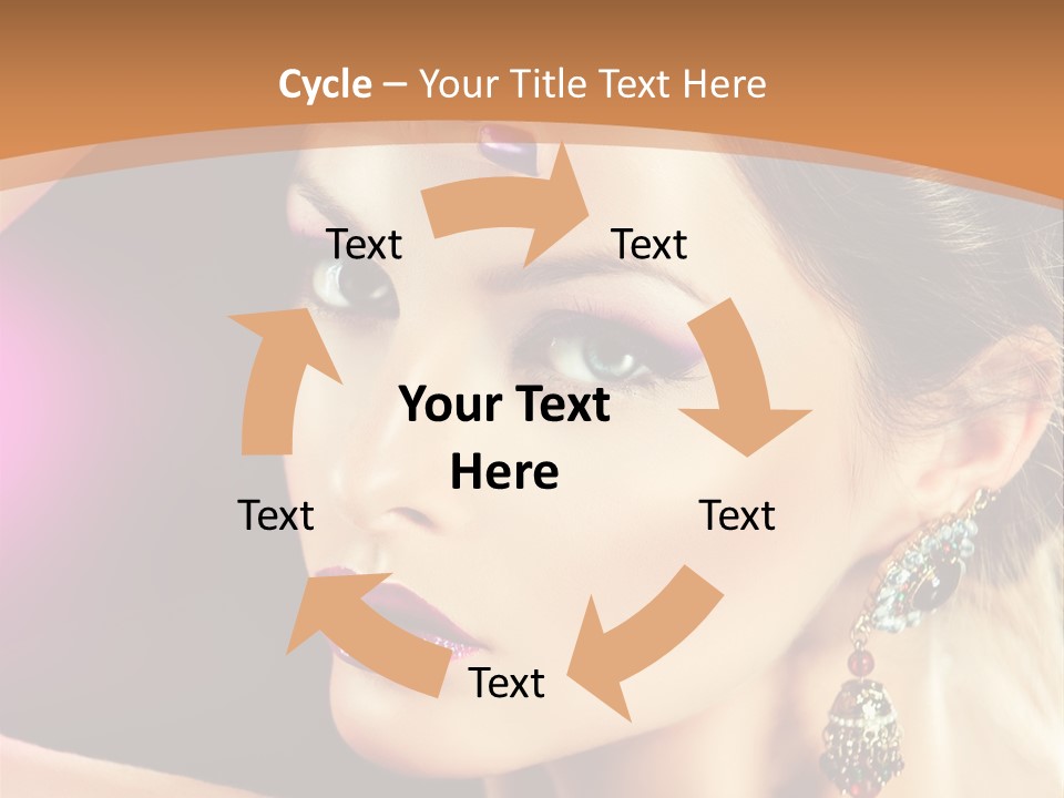 Violet Close Up Purple PowerPoint Template