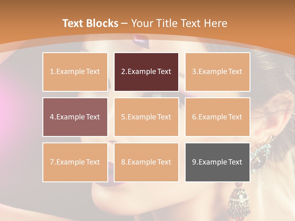 Violet Close Up Purple PowerPoint Template