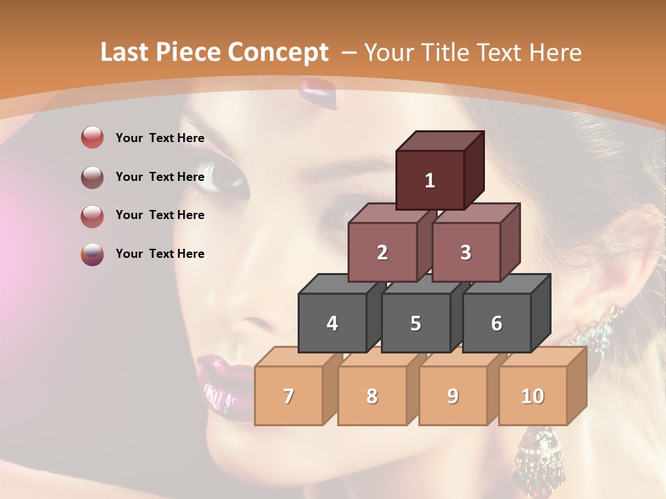 Violet Close Up Purple PowerPoint Template