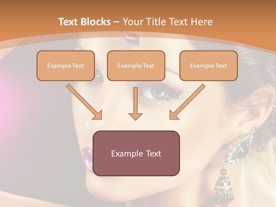 Violet Close Up Purple PowerPoint Template