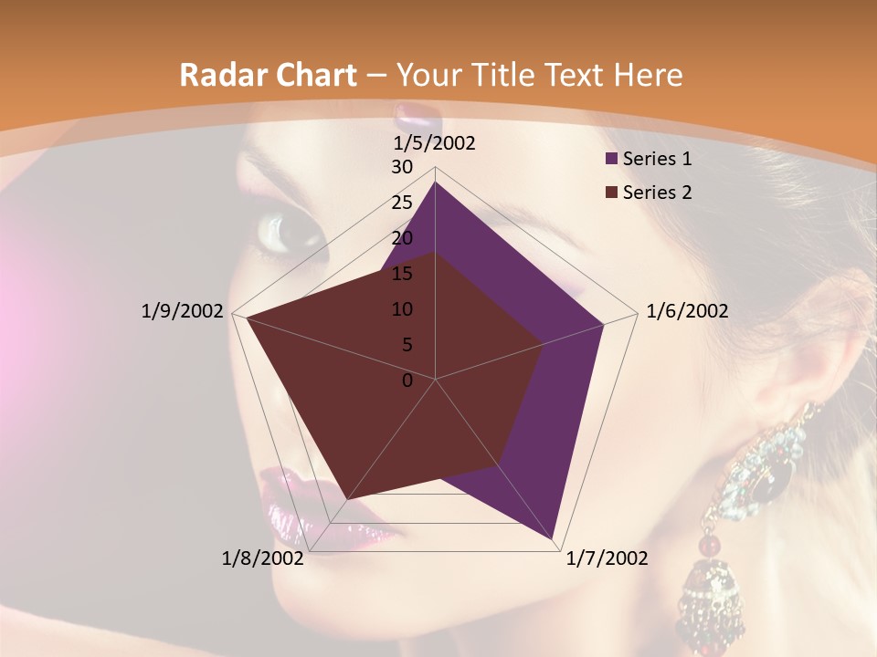 Violet Close Up Purple PowerPoint Template