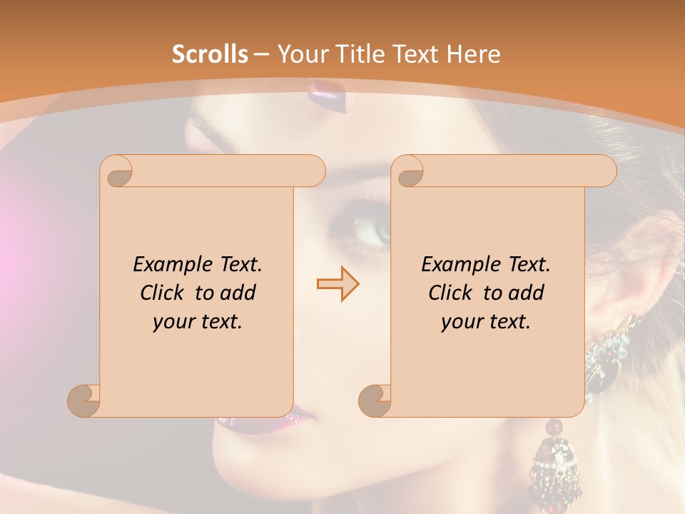 Violet Close Up Purple PowerPoint Template