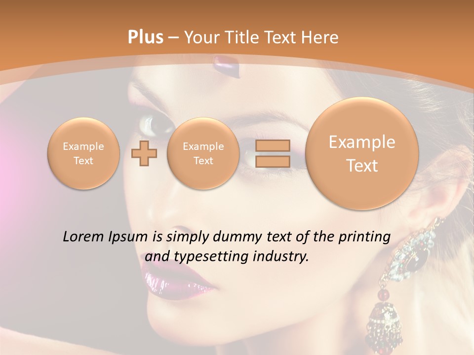 Violet Close Up Purple PowerPoint Template