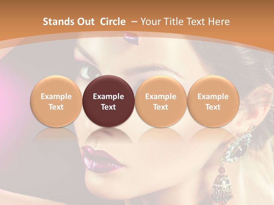 Violet Close Up Purple PowerPoint Template