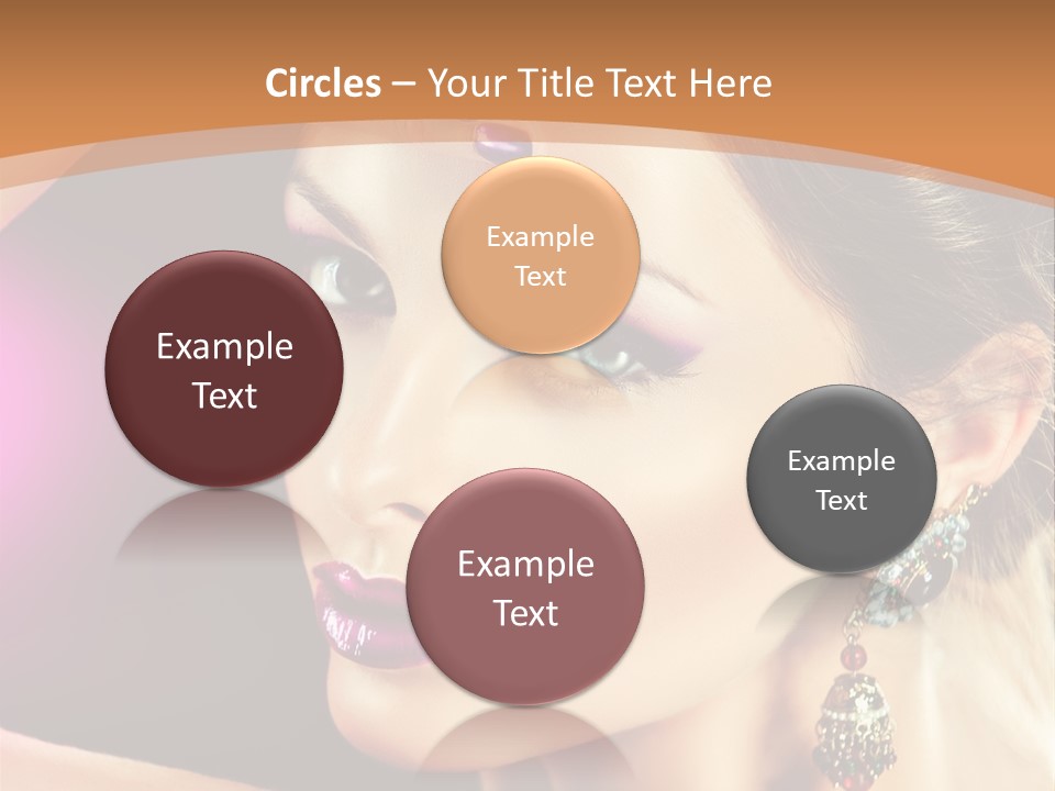 Violet Close Up Purple PowerPoint Template