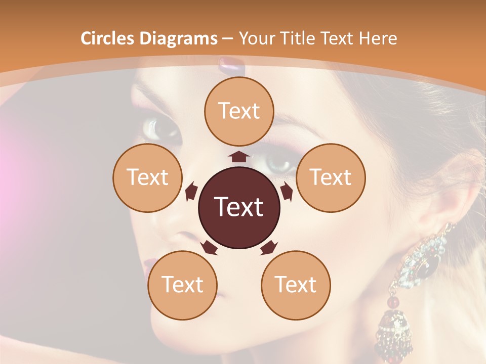 Violet Close Up Purple PowerPoint Template