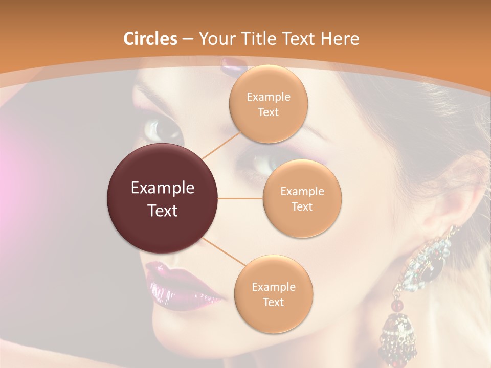 Violet Close Up Purple PowerPoint Template