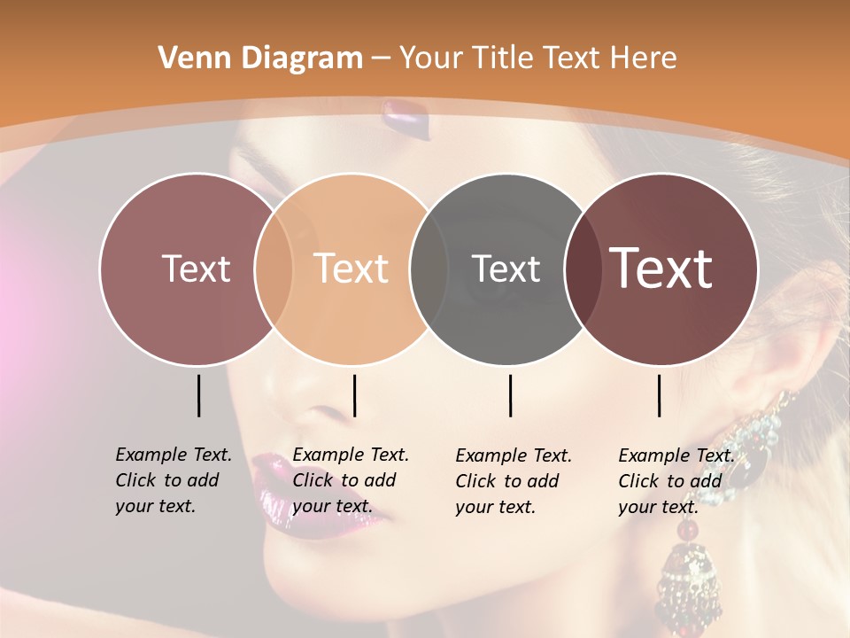 Violet Close Up Purple PowerPoint Template