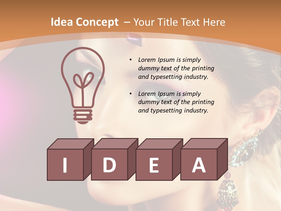 Violet Close Up Purple PowerPoint Template