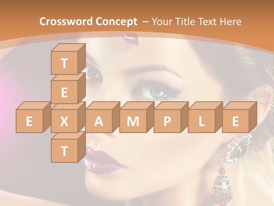 Violet Close Up Purple PowerPoint Template