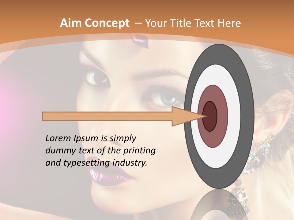 Violet Close Up Purple PowerPoint Template