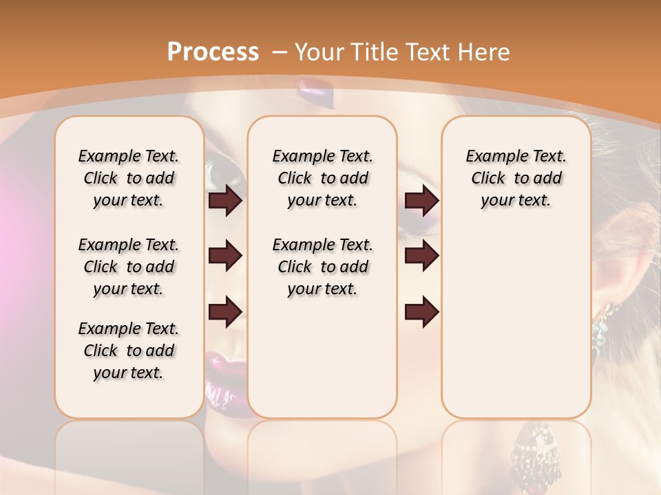 Violet Close Up Purple PowerPoint Template
