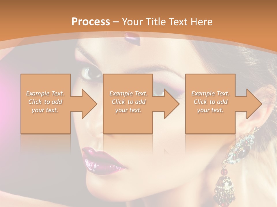 Violet Close Up Purple PowerPoint Template