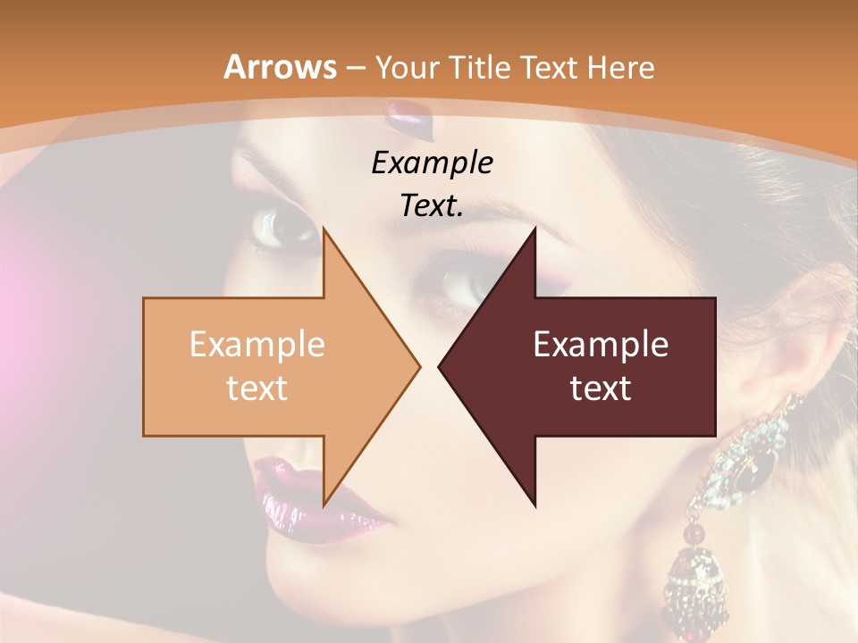 Violet Close Up Purple PowerPoint Template