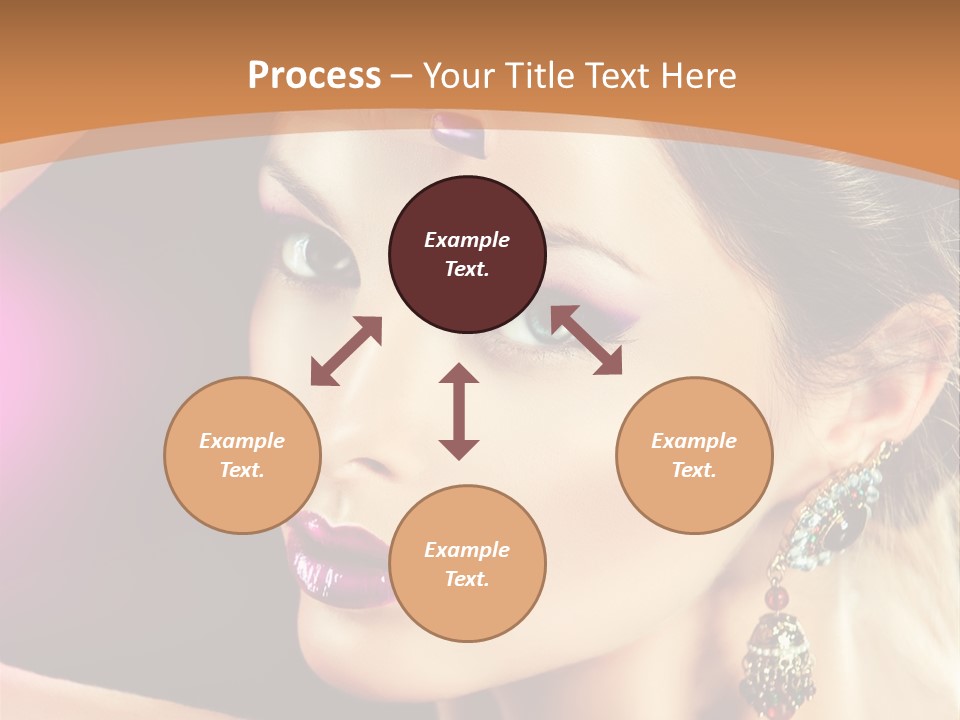 Violet Close Up Purple PowerPoint Template