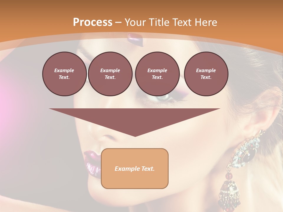 Violet Close Up Purple PowerPoint Template